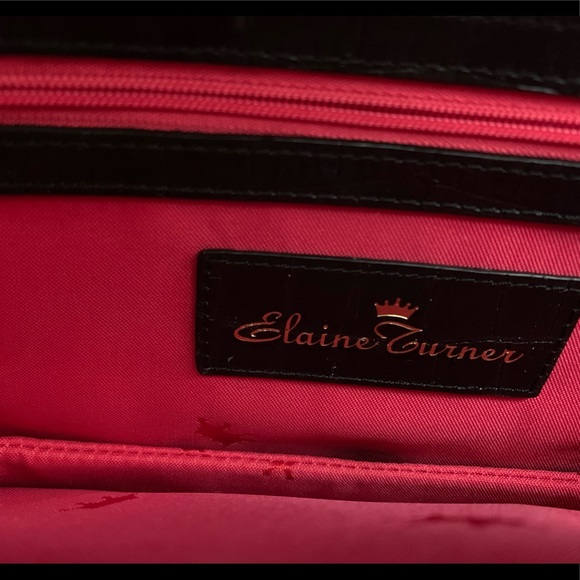 Elaine Turner Black Envelope Clutch - Picture 5 of 6